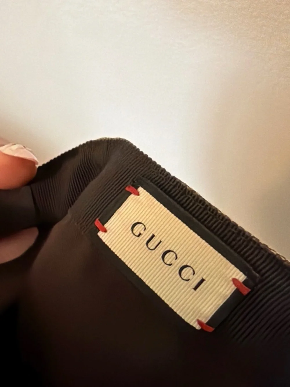 Gucci Brown GG Monogram Baseball Cap with Green & Red Web